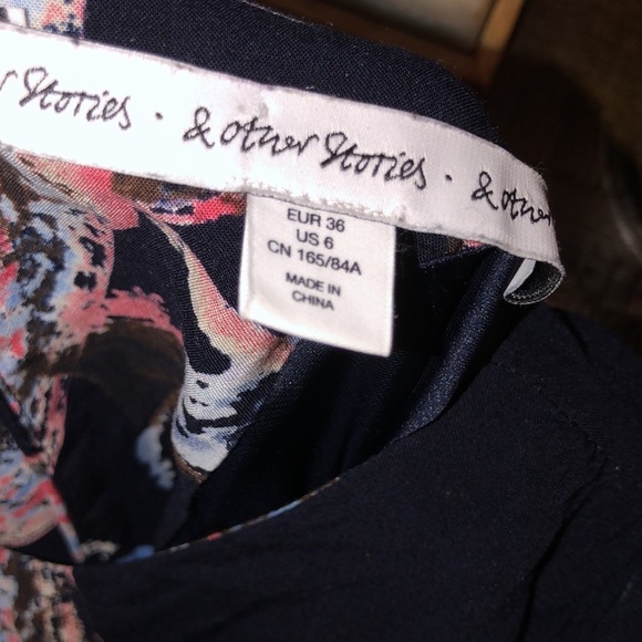 &other stories black print shift dress size 6 - Picture 7 of 13